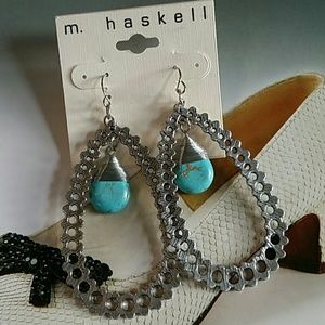 m. haskell Earrings New with Card